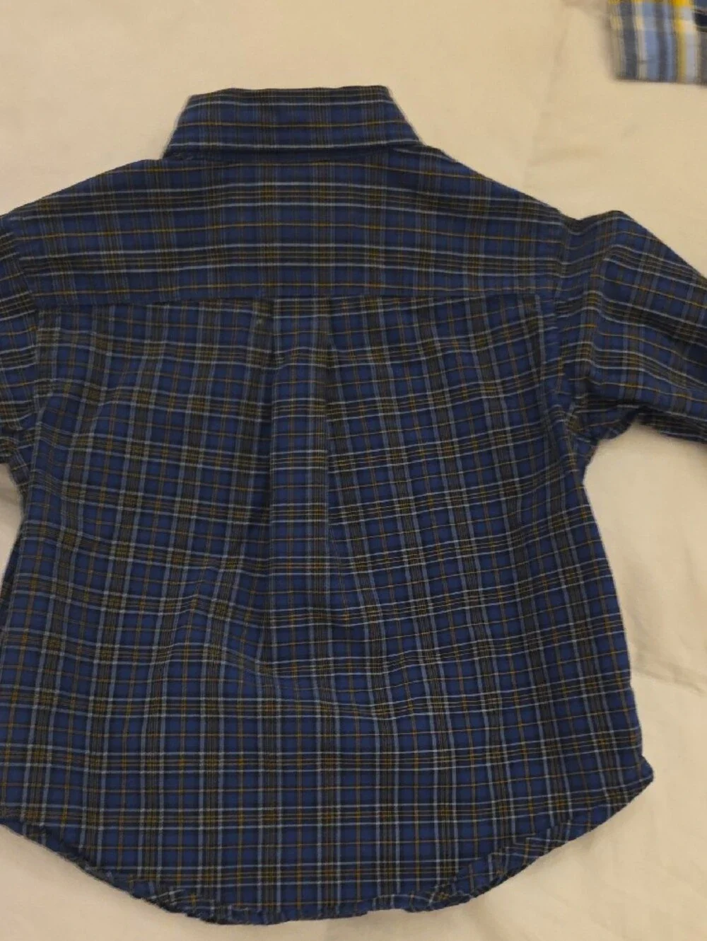 Ralph Lauren Toddler Boys Blue Plaid Button-Down Shirt